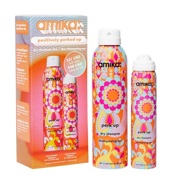 AMIKA- Positively Perked Up Dry Shampoo Hair Gift Set - Picture 1 of 4